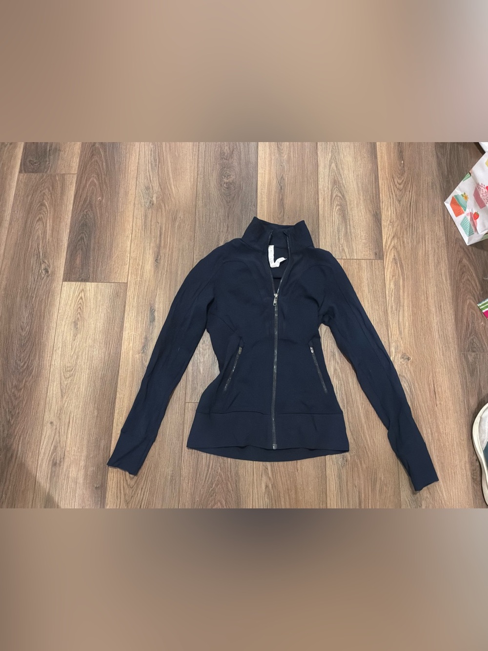 Navy size 4 lululemon workout jacket